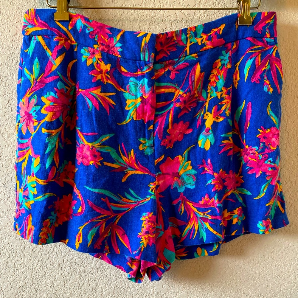 J. Crew Women’s Linen Blend Floral Shorts